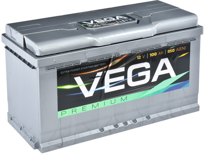 Автомобильный аккумулятор Vega Premium 100 Ач 850A L+ (+/-) (V100085113)