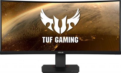 Монитор ASUS 35" VG35VQ VA Black Curved; 3440х1440, 1 мс, 400 кд/м2, 2хHDMI, DisplayPort, 2хUSB3.0, динамики 2х2 Вт