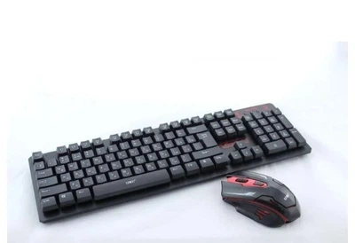 Клавиатура беспроводная с игровой мышкой UKC HK-6500 черная