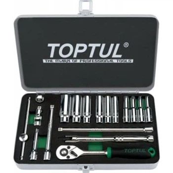 Набор инструментов Toptul дюймових 1/4" 18од. 3/16"-9/16" (GCAD1813)