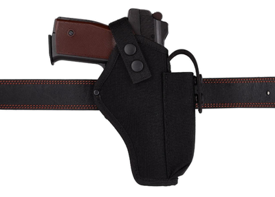 Кобура АПС (Автоматический пистолет Стечкина) поясная с чехлом под магазин (CORDURA 1000D, черная)97357