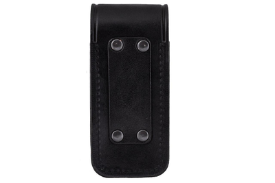 Подсумок, чехол для магазина ПМ (пистолет Макарова) формованный B кнопка (кожа, чёрный)