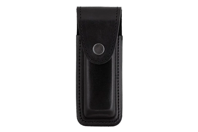 Подсумок, чехол для магазина ПМ (пистолет Макарова) формованный кнопка А (кожа, чёрный)