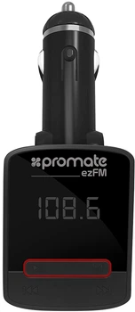 FM-трансмиттер Promate ezFM Black (ezfm.black)
