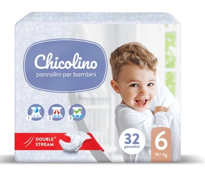 Детские подгузники Chicolino 6 16+ кг 32 шт