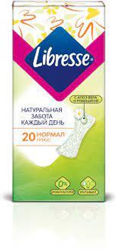 Гігієнічні щоденні прокладки Libresse Natural Care Normal+ 20шт