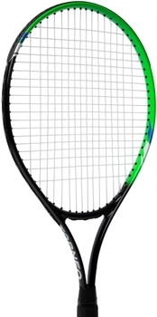Алюминиевая теннисная ракетка для большого тенниса 27 дюймов Torneo Черный с зеленым