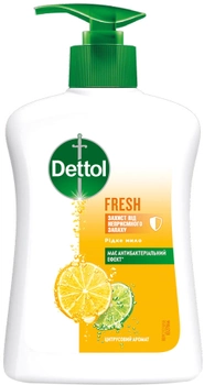 Жидкое мыло Dettol Fresh с антибактериальным эффектом 200 мл (5000158063709)