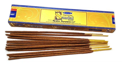 Благовония пыльцовые Natural Sandal "Натуральный Сандал" 15 gm Satya (масала) 32492