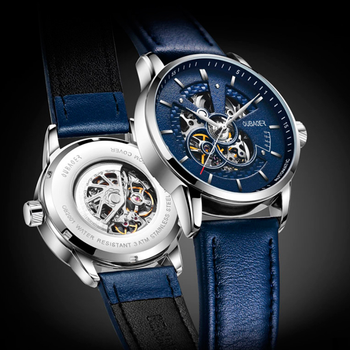 Мужские классические механические часы Oubaer Night Blue 8902