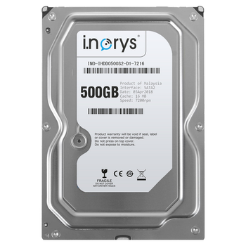 Жесткий диск i.norys 3.5" 500GB 7200rpm 16MB SATAII (INO-IHDD0500S2-D1-7216) Refurbished