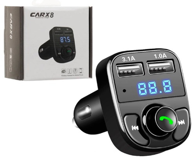 Трансмиттер с Bluetooth MP3 CAR X8 Черный (zhs0113)