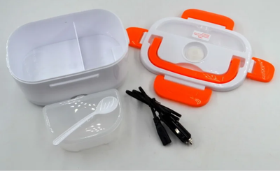 Автомобильный ланч бокс с подогревом от прикуривателя Electric Lunch Box 1.05 л Оранжевый (106183377SM)