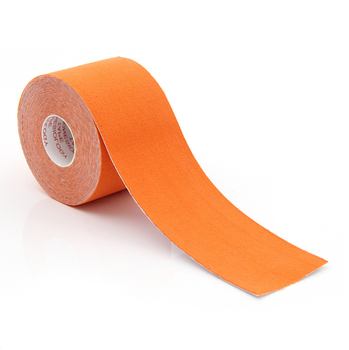 Кінезіо тейп Kinesiology Tape 5см х 5м оранжевий