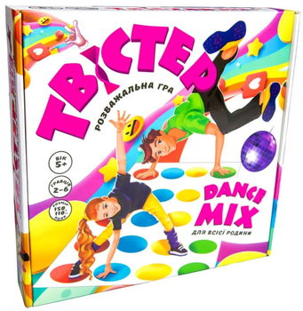 Развлекательная игра Strateg Твистер dance mix (укр)(30277)(4823113807085)