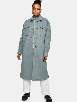 Пальто TOPSHOP 07C45TDEN 2XL (941332XL) Бірюзовий