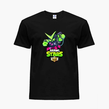Футболка дитяча Бравл Старс Вірус (Brawl Stars Virus) (25186-1058) 146-152 см Бавовна Чорний