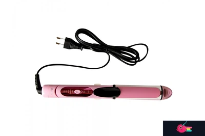 Багатофункціональна плойка 3 в 1 (плойка, завивки, гофре) Gemei GM 2966 Pink