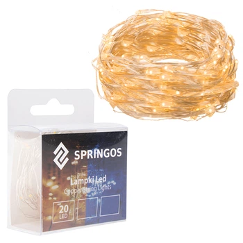 Гирлянда на батарейках Springos 1.9 м 20 LED CL0005 Warm White