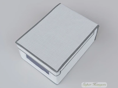 Коробка для хранения BS SG25 25×35×16 см серого цвета