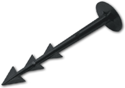 Штифт Bradas прямой для крепления агроткани 12 см 50 шт (ATSU12+)