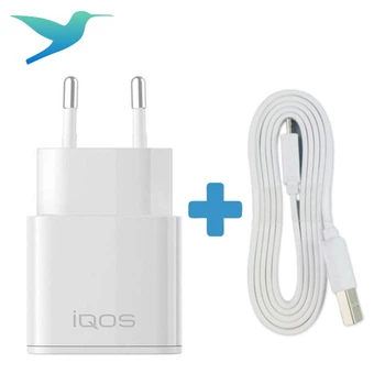 Комплект зарядка IQOS + кабель MicroUSB Flat кабель для зарядки IQOS 2.4 Plus и IQOS LiL SOLID