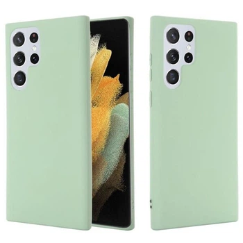 Силиконовый (TPU) чехол Deexe Silicone Case для Samsung Galaxy S22 Ultra - Green