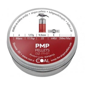 Пульки Coal PMP 5,5 мм 80 шт/уп (80PMP55)