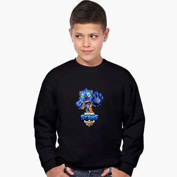 Свитшот для мальчиков Бравл Старс (Brawl Stars) (9509-1474) 146-152 см Черный