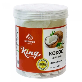 Кокос сушеный без сахара King nafoods 500 г