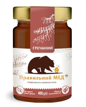 Гречишный мед ТМ Правильный мед с/б 400г