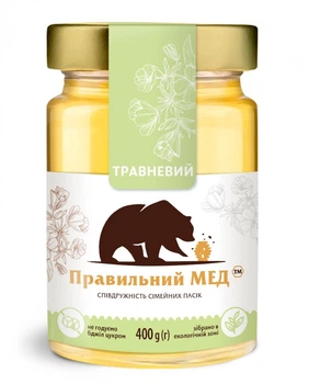 Травневий мед ТМ Правильний мед с/б 400г
