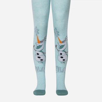 Дитячі колготки 2-3 роки бавовняні для дівчаток Conte Kids Disney 19С-6СПМ-512 14 р 92-98 см Блідо-бірюзові (4810226448564)