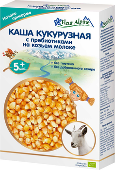 Молочна каша Fleur Alpine Organic на козячому молоці кукурудзяна з пробіотиками 200 г (4006303001641)