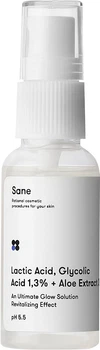 Сыворотка для лица Sane с молочной и гликолевой кислотой + экстракт алоэ 30 мл (533824040201/4820266830502)