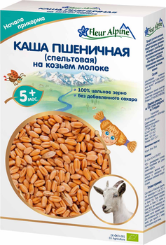 Молочна каша Fleur Alpine Organic на козячому молоці пшенична (спельтова) 200 г (4006303002914_4006303007193)
