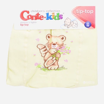 Детские колготки 3-9 месяцев хлопковые для девочки Conte Kids Tip-Top 4С-03СП-378 62-74 см Салатовые (4810226071861)