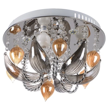 Люстра потолочная торт с подсветкой большая умная BCL-419S/3*E14+3*1 LED Brille 22-105