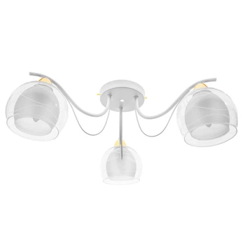 Люстра стельова в спальню E27 60W WH (LK-629C/3)