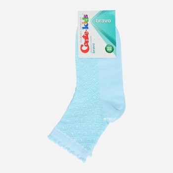 Дитячі шкарпетки бавовняні для дівчаток Conte Kids Bravo 14C-13СП-188 22 Бірюзові (4810226105399)
