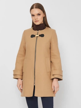 Пальто Zara XS бежевый 8678744704