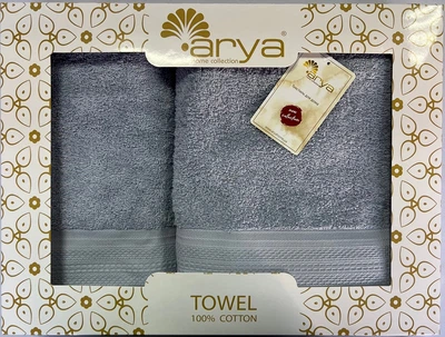 Набор полотенец Arya Touch Жаккард 2 шт Голубой (8680000001096)