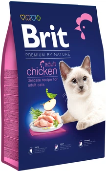 Сухий корм для кішок Brit Premium by Nature Adult з куркою