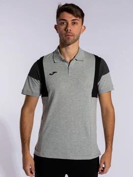 Поло длинное мужское Joma Confort Iii 102734.251 XL Серое (8445456408628)