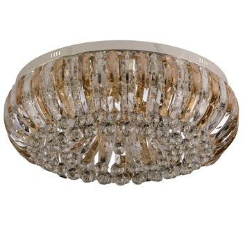 Люстра потолочная торт с подсветкой большая BCL-385S/12*E14+36 LED Brille L116-002