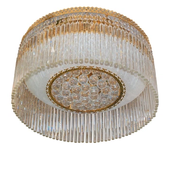 Люстра потолочная торт с подсветкой большая BCL-355S/13 E14 Gold Brille L38-062