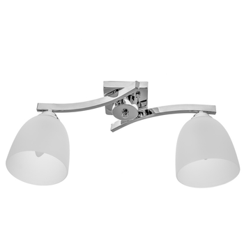 Люстра стельова на 2 плафони LK-624S/2 E27 CH/FG Brille 23-273