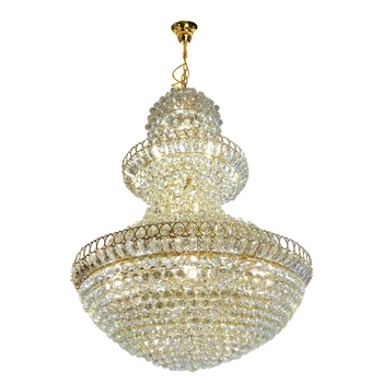 Люстра подвесная большая для холла с подсветкой BCL-394S/30*E14+138 LED Brille L116-018