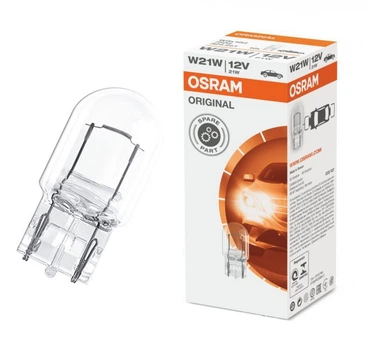 Галогенная лампа Osram W21W ORIGINAL 12V 7505 (02053)