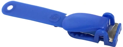 Набор клипов для бейджей H-Tone пластиковый, синий 100 шт (JJ41304)